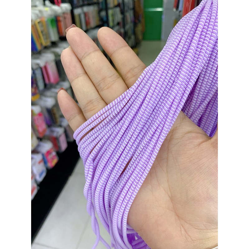 Dây quấn sạc tai nghe 2 màu 1 Màu