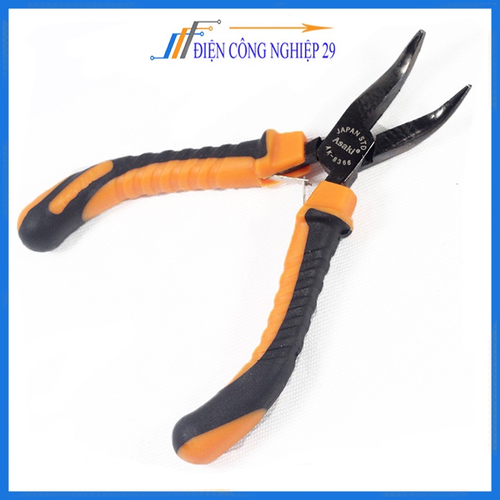 Kìm Nhọn Cong Asaki Ak-8366