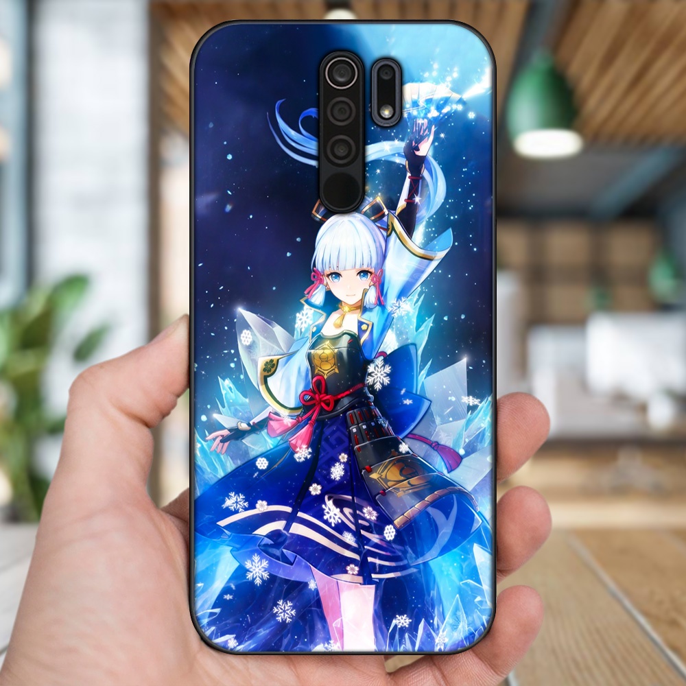 Ốp lưng Xiaomi Redmi 9 viền đen in hình Ayaka Genshin Impact