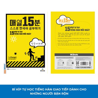 Sách - 15 Phút Tự Học Tiếng Hàn Mỗi Ngày