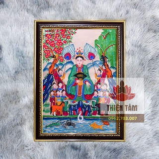 Tranh Chúa Sơn Trang 36x48cm bằng vải phủ bóng khung composite xịn xò