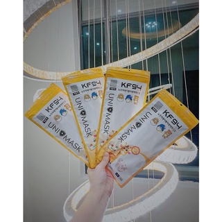 Combo 50c khẩu trang 4d kf94 unimask chính hãng cho bé
