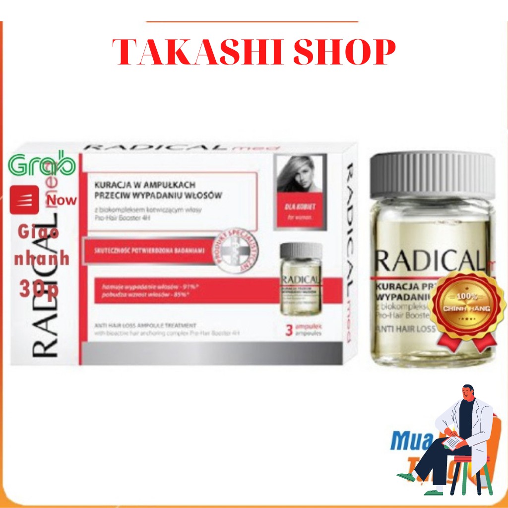 Tinh Chất Mọc Tóc, Cấp Ẩm Nuôi Dưỡng Tóc Radical Med 5ml