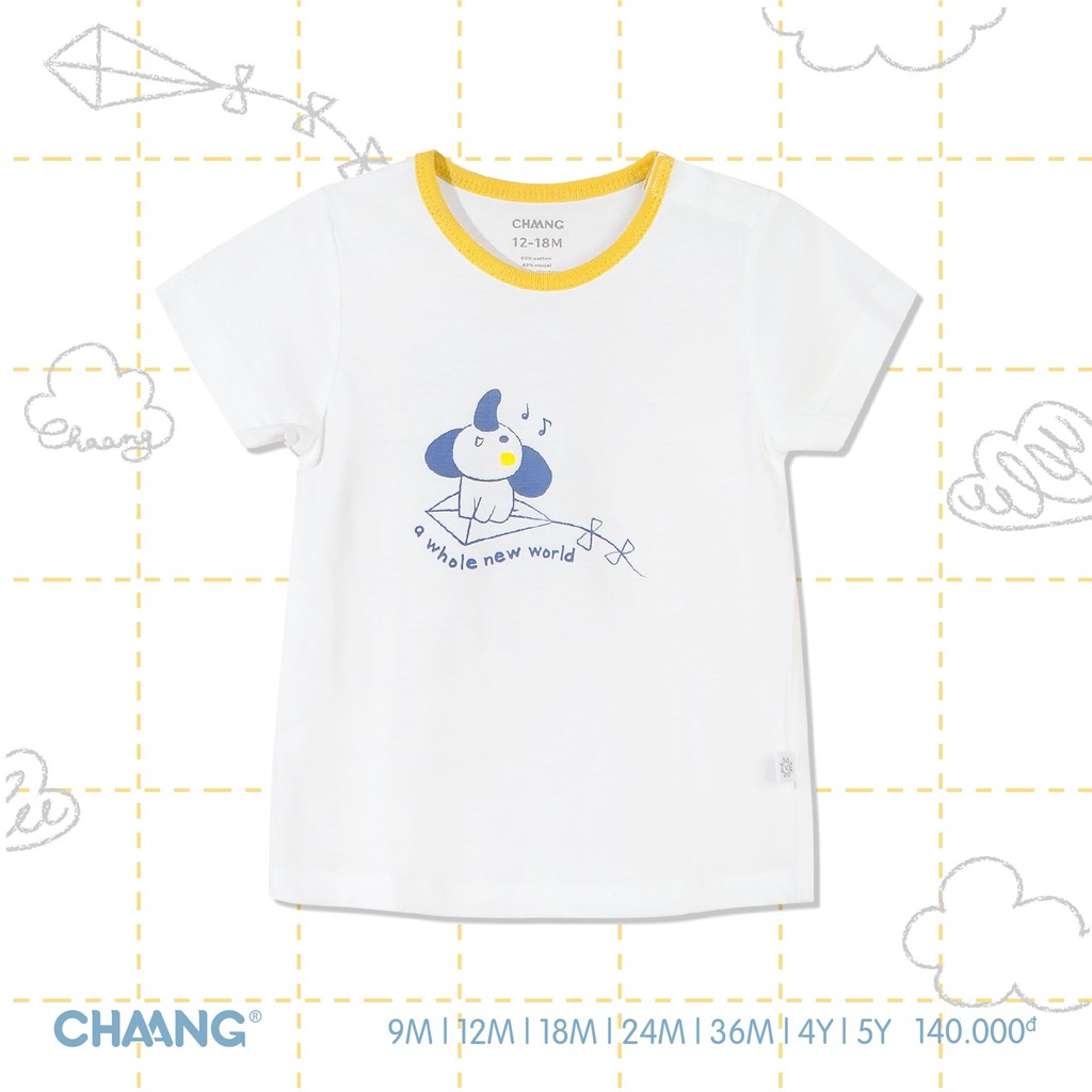 Áo cài vai CHAANG summer trắng