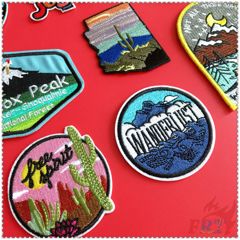 ✿ Sticker Ủi Thêu Chữ Not All Those Who Wander Are Lost Iron-on ✿ 1 Sticker Ủi Thêu Hình Huy Hiệu