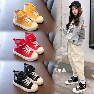 Giày Lười Vải Canvas Kiểu Hàn Quốc Thời Trang Xuân Thu Cho Bé Gái