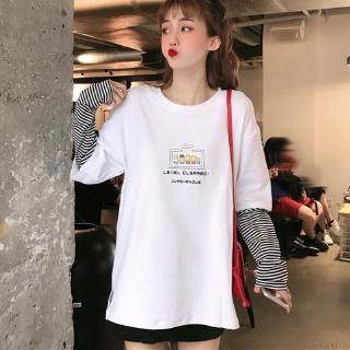 Áo Thun Tay Dài Phối Sọc