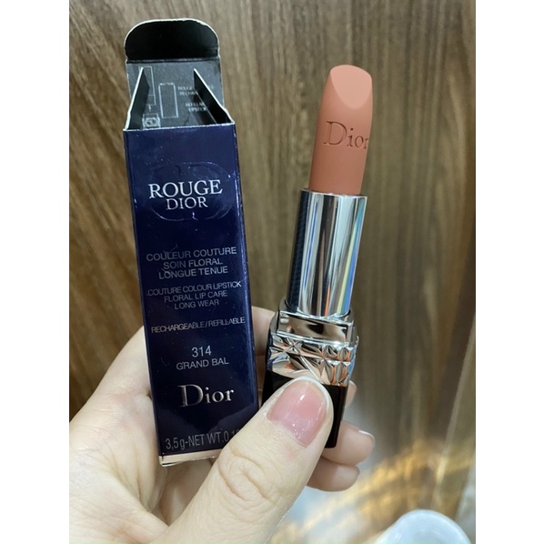 Son Dior 314 Bal màu cam đất hót nhất bảng màu đáng mềm mướt mịn