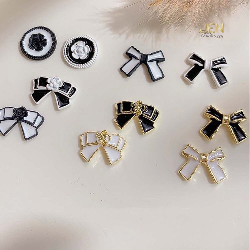 Charm nail thương hiệu-charm hoa trà