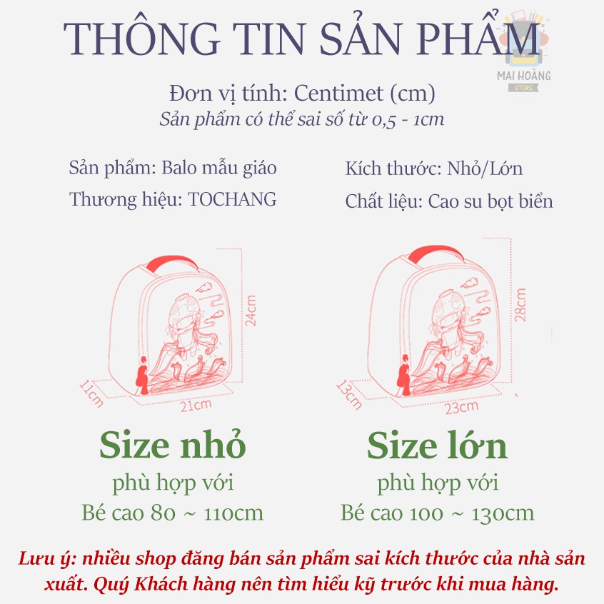 Balo bé đi mẫu giáo có in hình động vật đáng yêu, có dây chống lạc - chất liệu nhẹ, an toàn, phù hợp với trẻ 0 ~ 7 tuổi