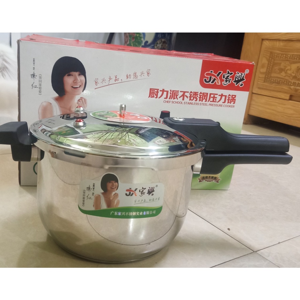 Nồi áp suất inox toàn phần tiêu chuẩn quốc tế có tay cầm đường kính 20cm, 22cm, 24cm