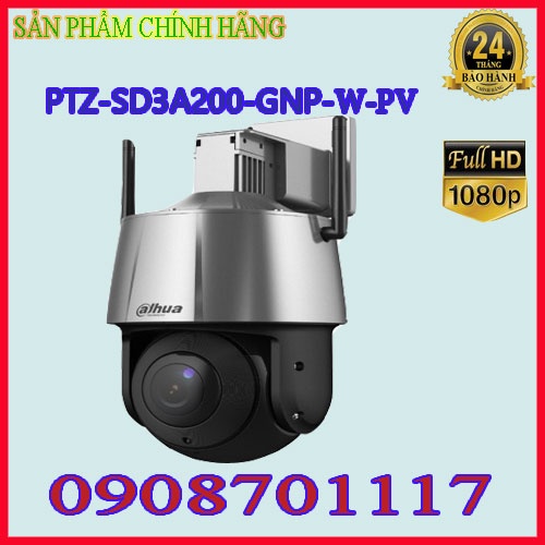 Camera IP Speed Dome hồng ngoại không dây 2.0 Megapixel DAHUA DH-SD3A200-GNP-W-PV