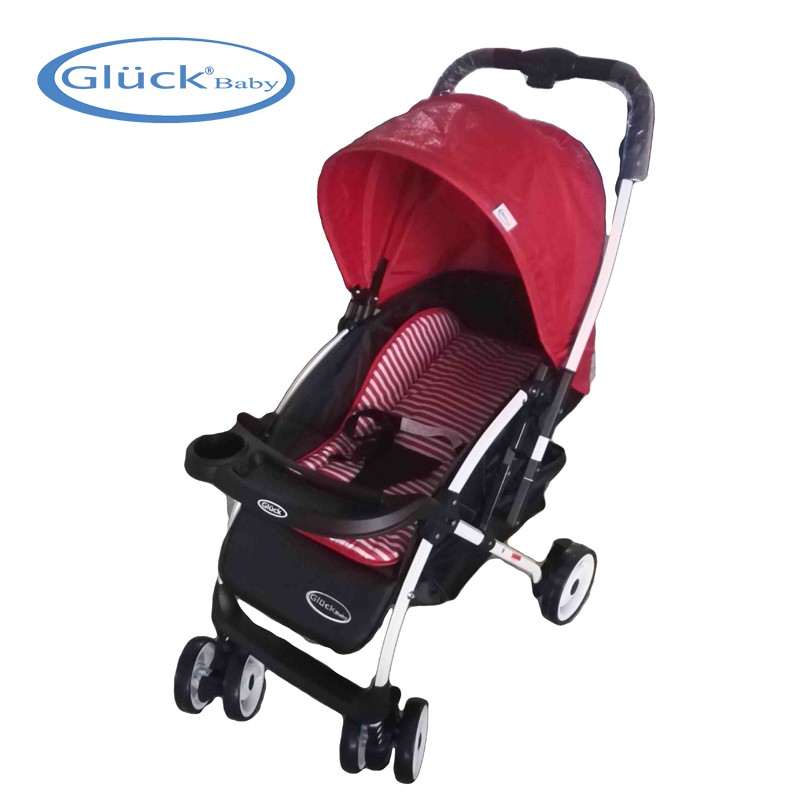 XE ĐẨY 2 CHIỀU GLUCK BABY C58 MÀU ĐỎ (HÀNG CHÍNH HÃNG ĐỨC BẢO HÀNH 1 NĂM)