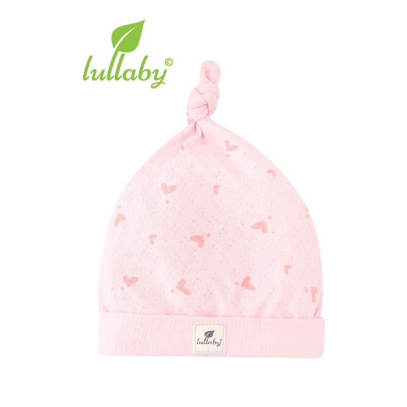 Mũ thắt nút, bao tay, bao chân chính hãng của lullaby baby nhật hoa cho trẻ sơ sinh sẽ giữ ấm cho bé [ NH613P ]