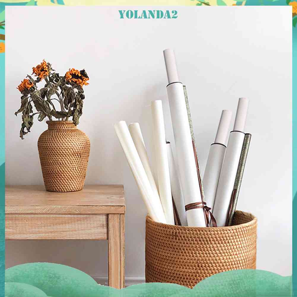 Bộ 2 Ống Cuộn Chỉ Thêu Chữ Thập Bằng Nhựa PVC Bền Bỉ