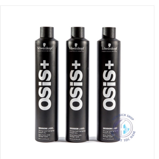 Gôm xịt tóc Osis+ Black Super Dry Fix Schwarzkopf 500ml ( Strong Hold Hairspray)