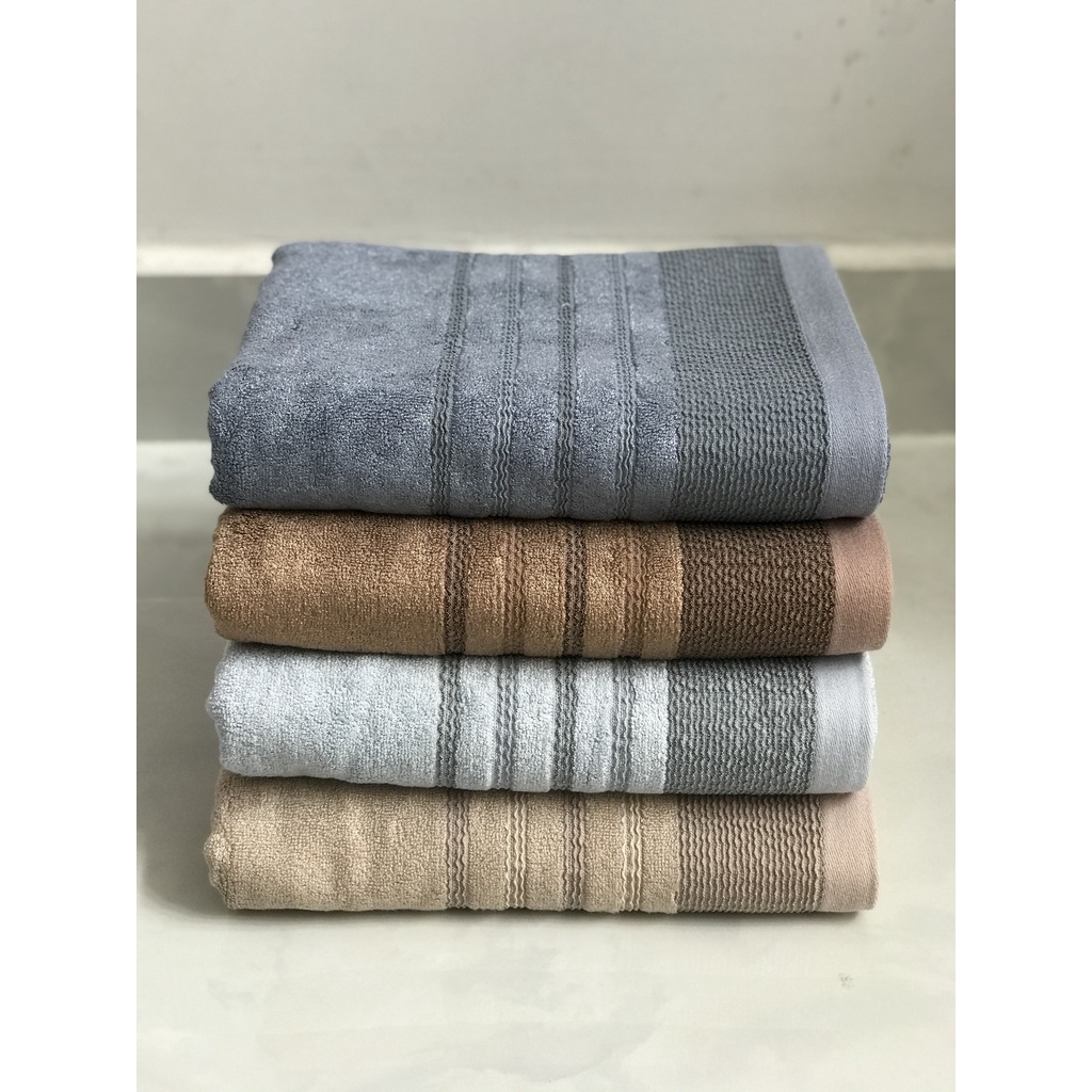 Khăn Tắm Lớn Sợi Tre Hàn Quốc cao cấp chính hãng Songwol Tông Tối sang trọng - 70x135cm - TG WAVE