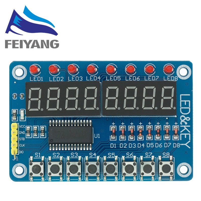 Mô Đun Hiển Thị Đèn LED Kỹ Thuật Số 7 Phần 0.36Inch TM1637 4 Bits / TM1638 / MAX7219 8 bit