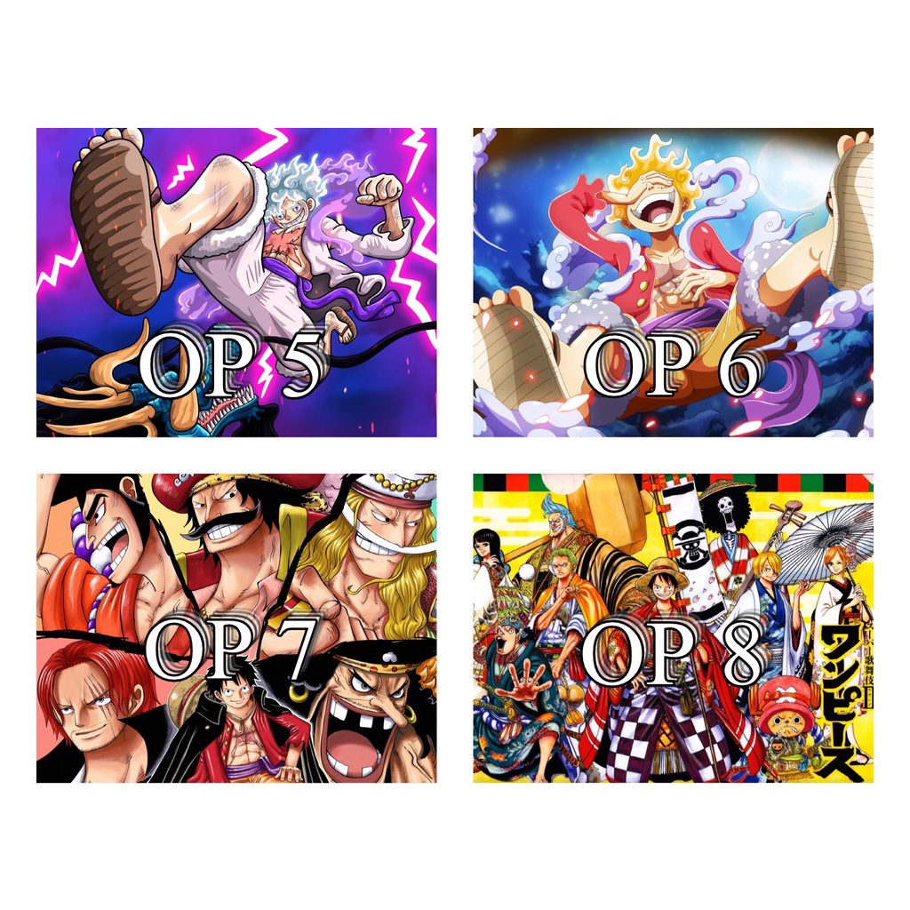 POSTER ONE PIECE GIẤY DECAL BÓNG CÓ MẶT KEO