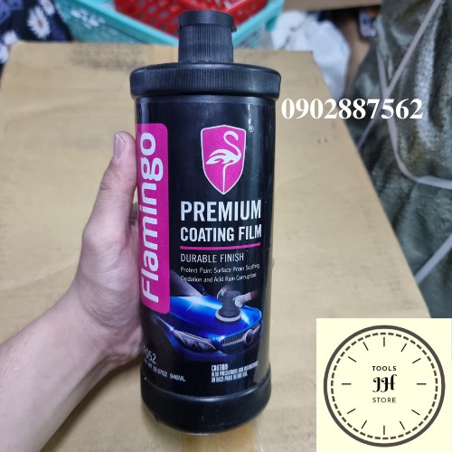 Bình Phủ Film Bảo Vệ Nước Sơn Bước 3 Flamingo F052 - Premium Coating Film 946ml