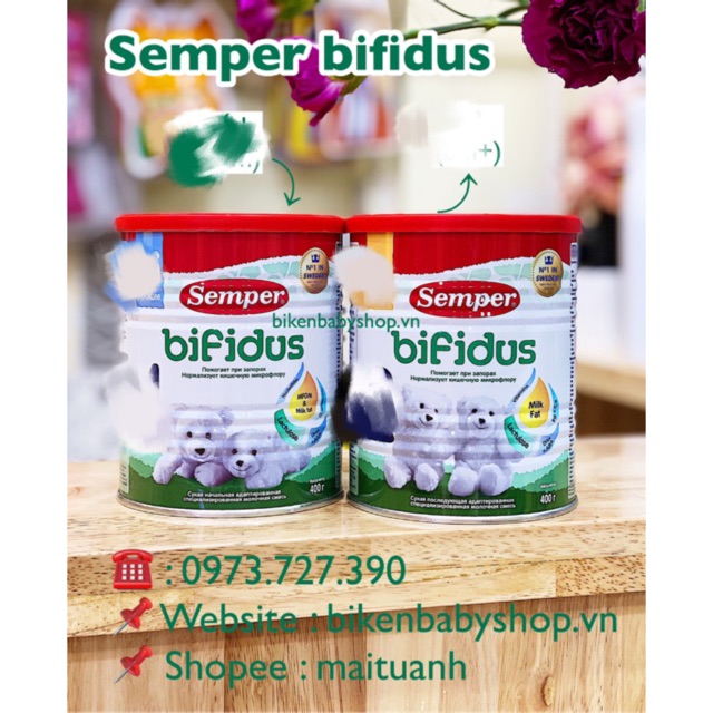 Sữa Semper Bifidus Nga 400gr