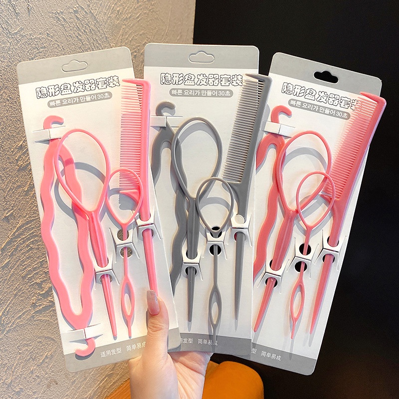Set 4 Dụng Cụ Hỗ Trợ Tạo Kiểu Tóc Đa Dạng Dễ Thương