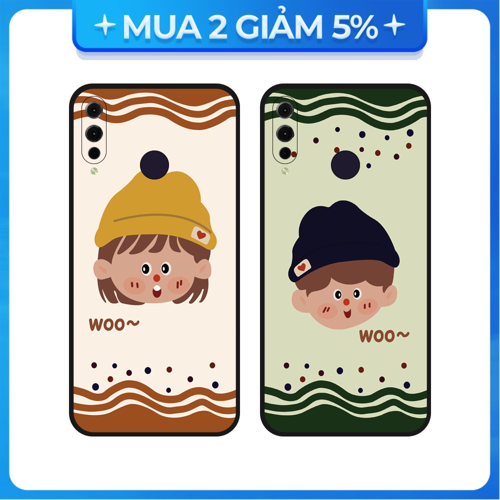Ốp lưng Vsmart Joy 3/Joy 4/Active 3/Bee 3/Live/...dẻo đen hình Woo
