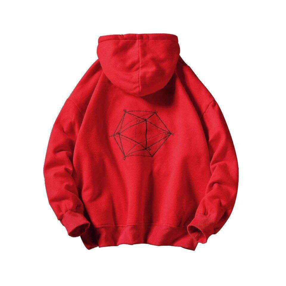 Áo hoodie in hình lập phương unisex, nỉ dày dặn form rộng phong cách ulzzang có 4 màu dành cho nam, nữ, cặp đôi | BigBuy360 - bigbuy360.vn