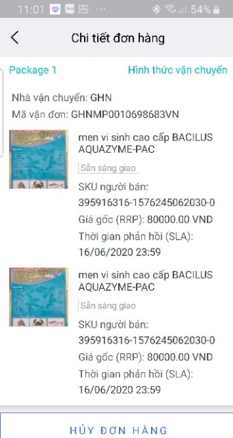 Men vi sinh bacilus aquazyme - pac