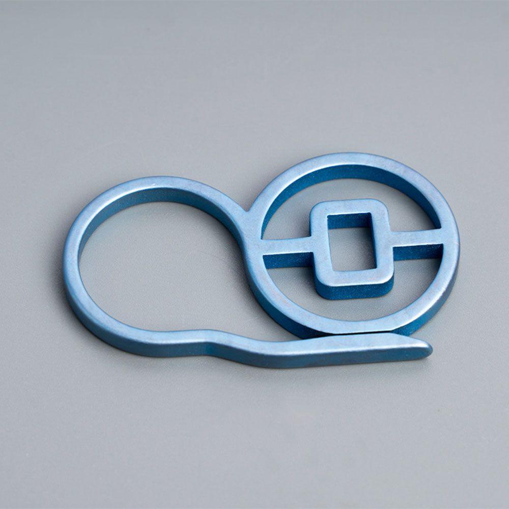 MUVAKO Móc Khóa Xe Hơi Bằng Hợp Kim Titan Chất Lượng Cao