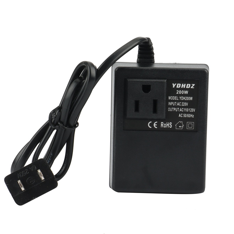 1 Bộ Chuyển Đổi Điện Áp 200W Từ 220V Xuống 110V Phích Cắm US