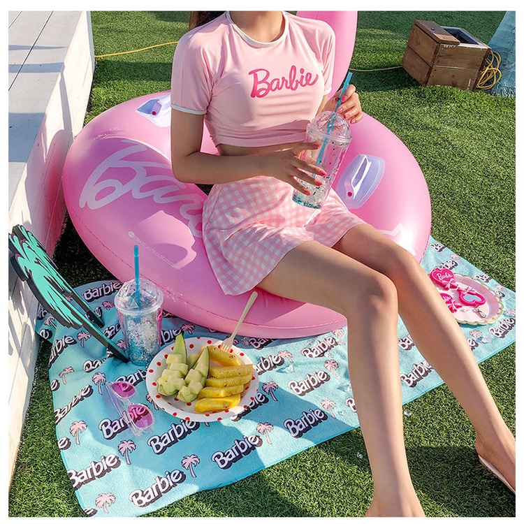 Bộ Đồ Bơi Ba Mảnh Lưng Cao Che Bụng Thời Trang Năm Mới Cho Nữ