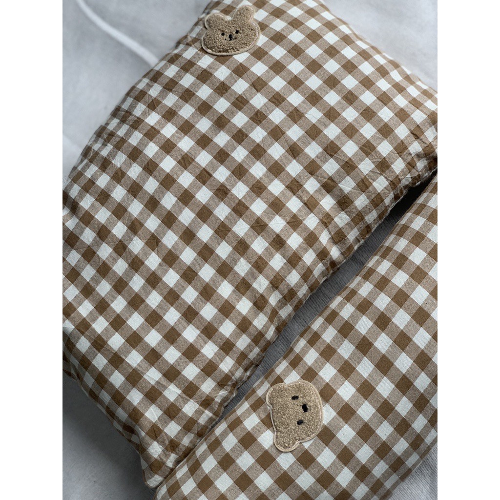 Gối kẹo tựa đầu và gối ôm trẻ em êm ái, vải cotton sản xuất tại Việt Nam