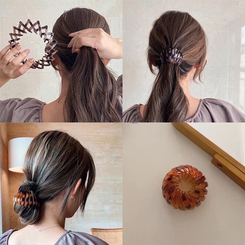 Búi tóc tổ chim - Kẹp tóc, búi tóc