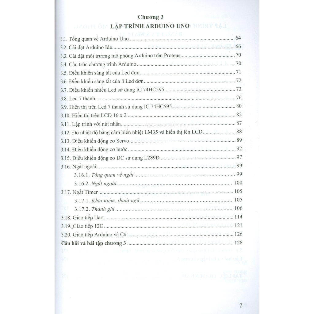 Sách - Điều Khiển Và Lập Trình Với Arduino Uno - Mô Phỏng Và Hiện Thực Trên Phần Cứng