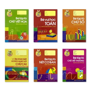 Sách - Bộ sách Bé Chuẩn Bị Vào Lớp 1( bộ túi 6 cuốn)