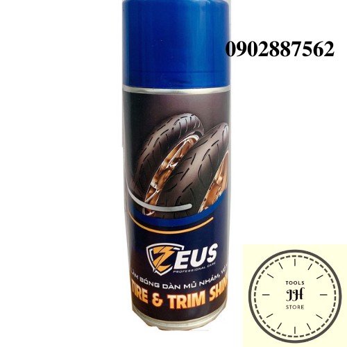 chai xịt bảo dưỡng sên zeus, vệ sinh sên xe máy zeus, làm bóng dàn nhựa nhám vỏ xe zeus
