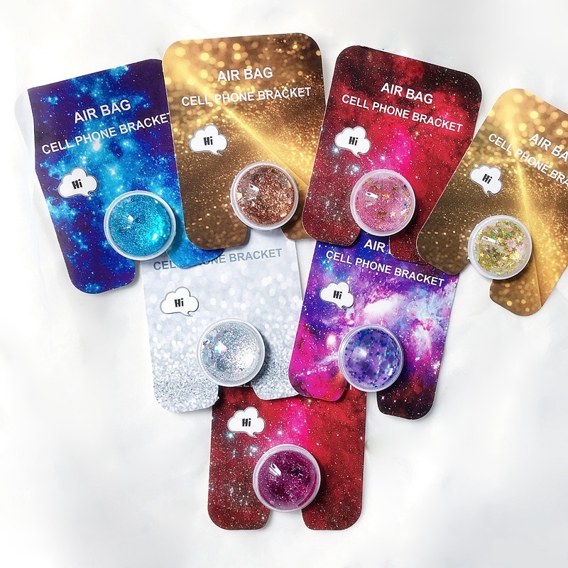 Giá đỡ điện thoại phối kim tuyến nước lấp lánh nhiều màu sắc dễ thương | BigBuy360 - bigbuy360.vn