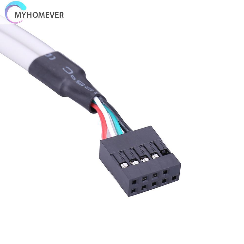 myhomever 2 Ports USB 2.0 Female to 9 Pin Motherboard Header Cable Adapter for PC