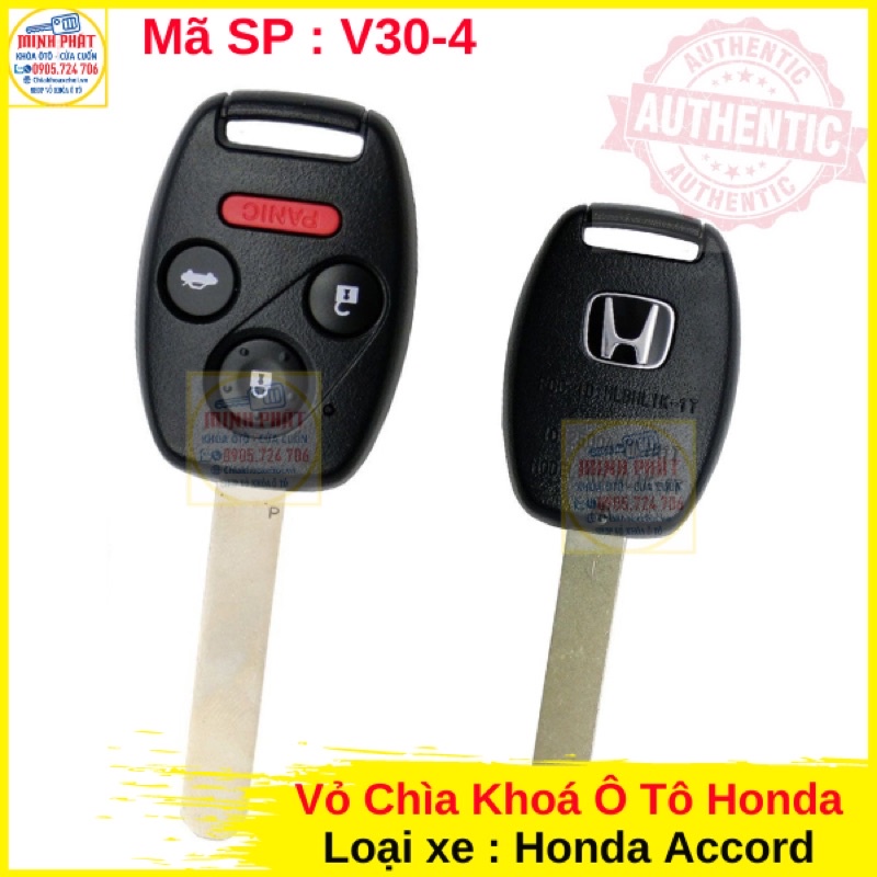 Vỏ Chìa Khóa Honda Civic, CRV, City, Accord Chính Hãng