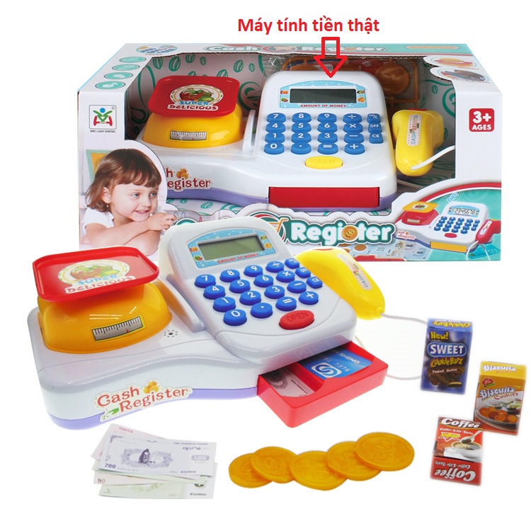 Bộ đồ chơi tính tiền siêu thị, đồ chơi cho bé học tính toán