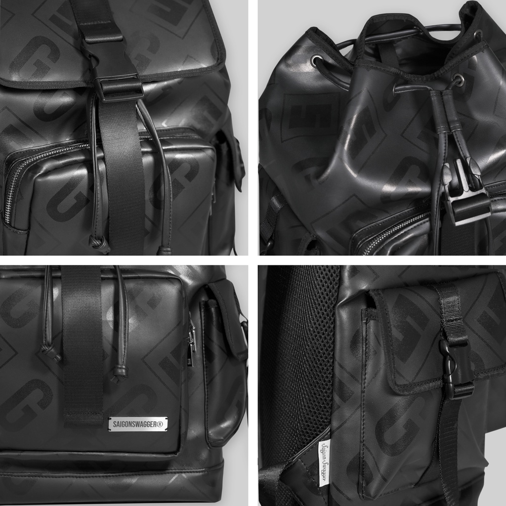 Balo Da Cao Cấp In SAIGON SWAGGER® Eclipse Leather Backpack