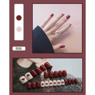 Set 24 móng tay giả [có hộp], bộ 24 móng tay giả