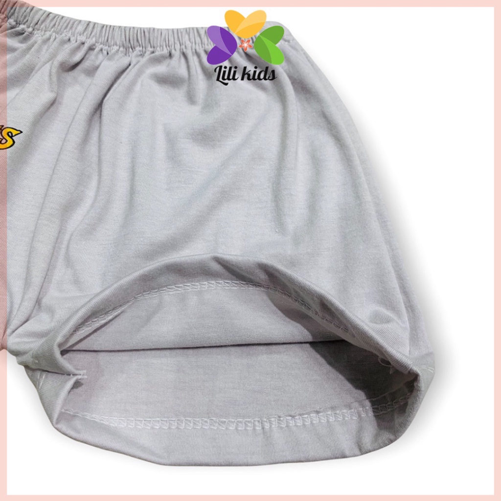 Quần Đùi Cho Bé LILIKIDS Quần Chục Đùi Cotton Cho Bé Trai Bé Gái In Mông QC09