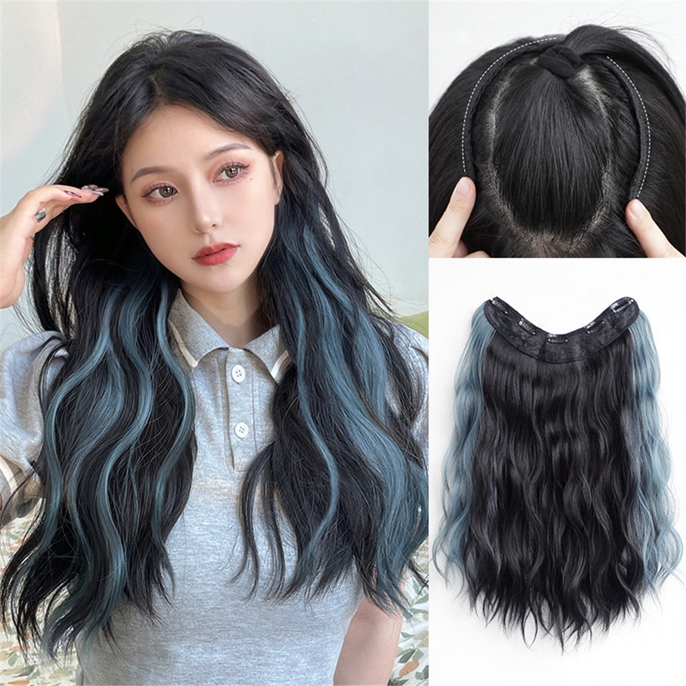 Tóc Giả Nối Dài Đuôi Ngựa Dài Vô Hình Dạng Chữ U Không Đường May