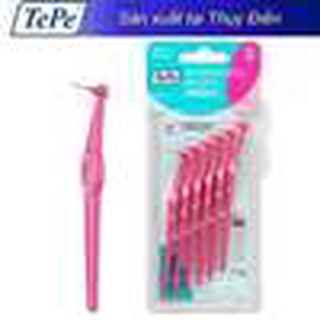Bộ bàn chải kẽ răng góc Tepe Interdental Brush Angle 6pcs - Size 0.4 mm màu Hồng