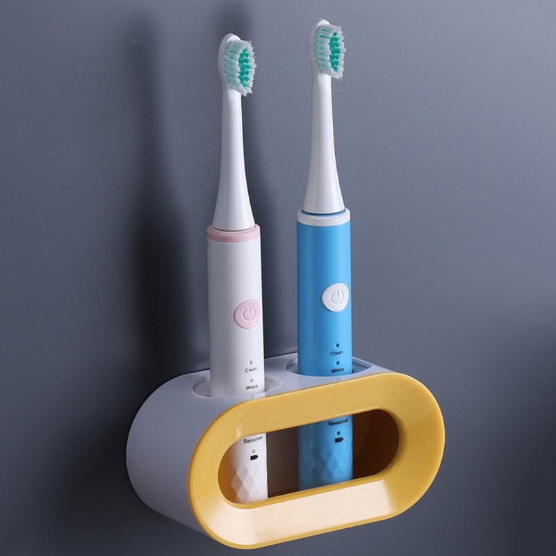 Giá Đỡ Bàn Chải Đánh Răng Điện Hai Lỗ Gắn Tường Tiện Lợi