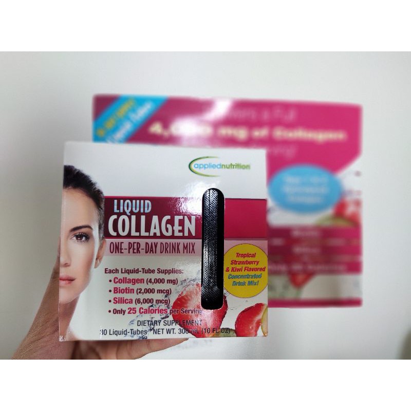 Collagen dạng nước Liquid Collagen Drink Mix 4000 mg 30 ống (Bill Mỹ)