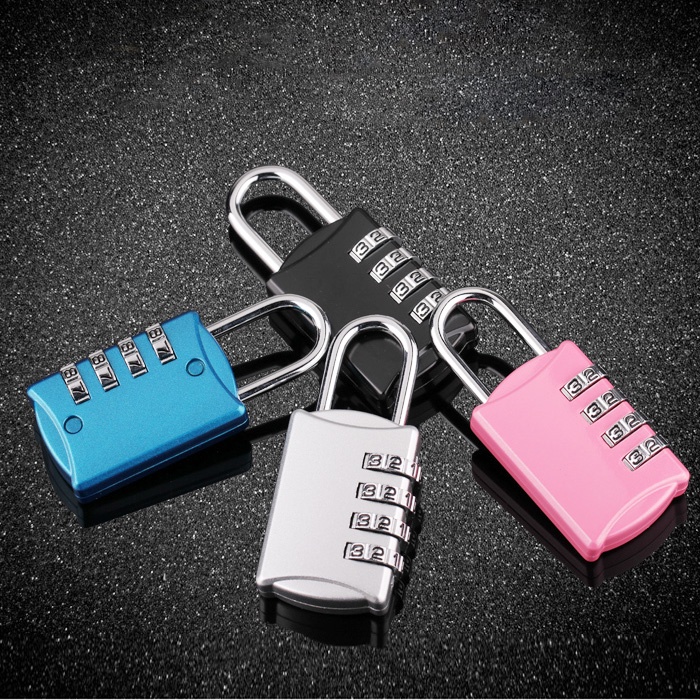 Ổ Khóa Du Lịch Mini Cao Cấp 4 Số - 3 Số An Toàn Tiện Dụng Cho Balô, Vali, Hành Lý Duashop