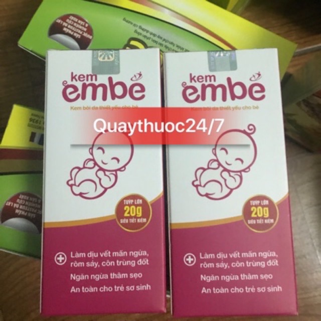 ✅KEM EM BÉ TRỊ RÔM SẢY CHO BÉ (20gr)